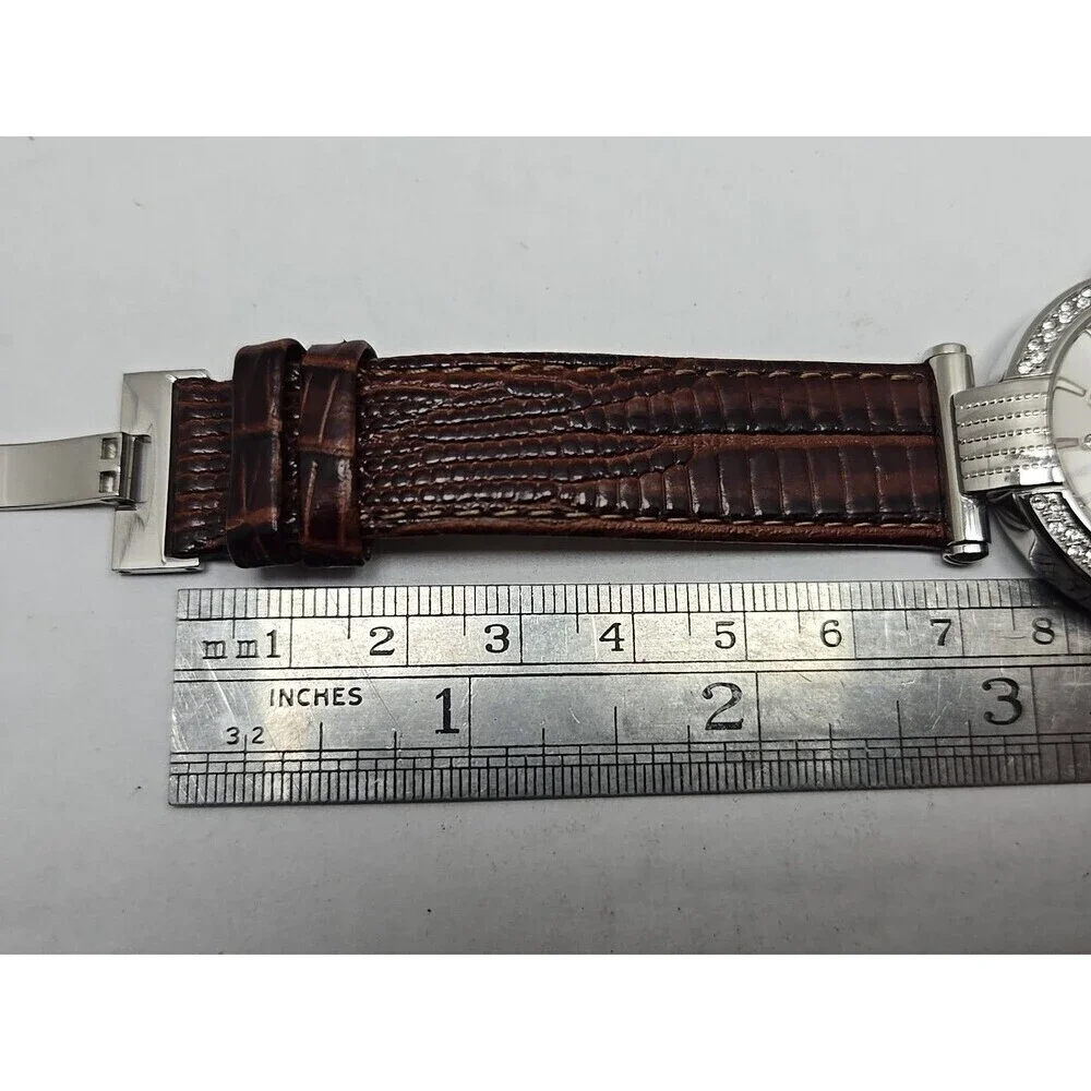 Ferre Milano 1L096 Swiss Made Womens Quartz Crystal Bezel Watch New Battery